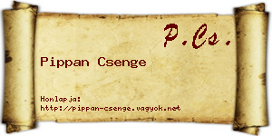 Pippan Csenge névjegykártya